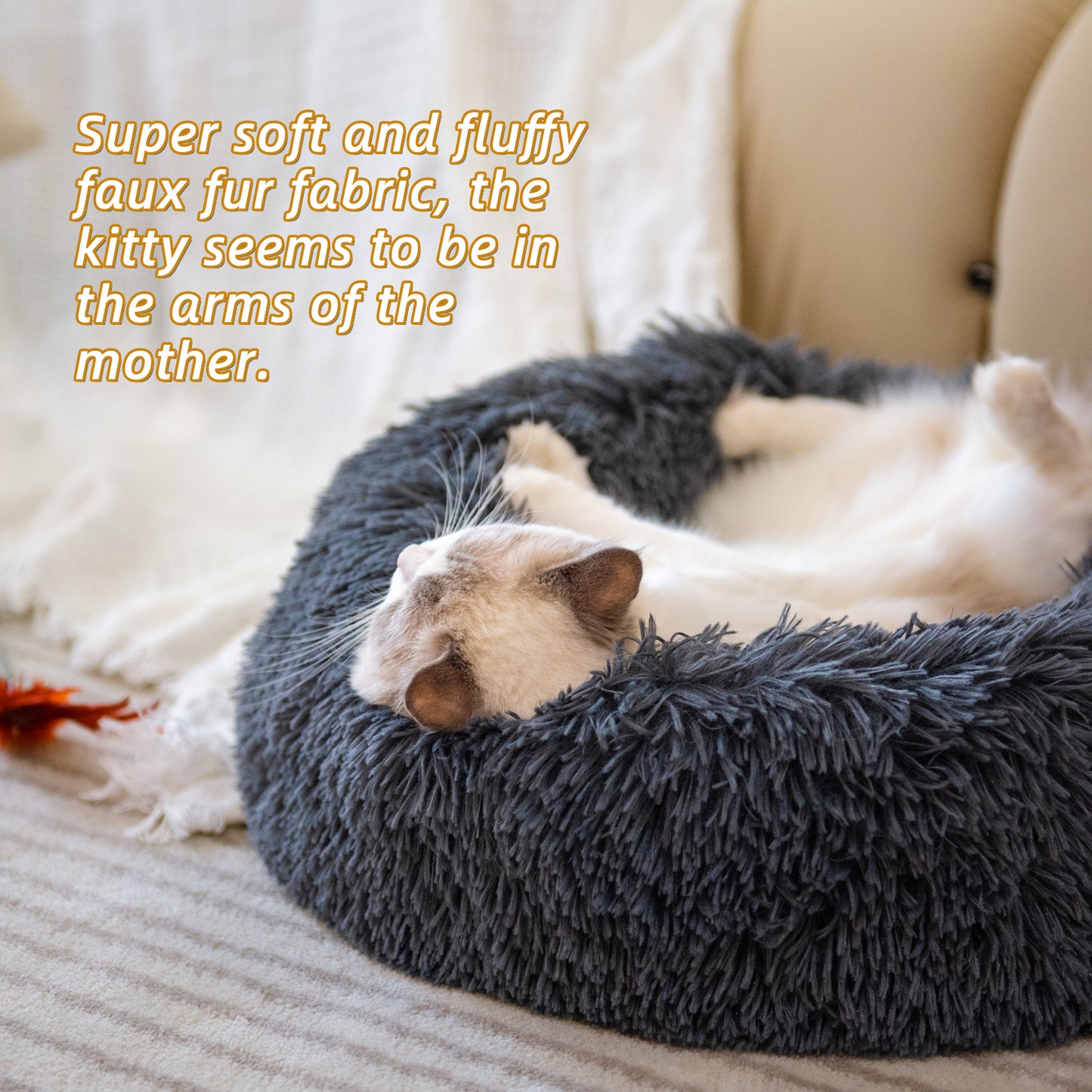 Round Plush Pet Nest