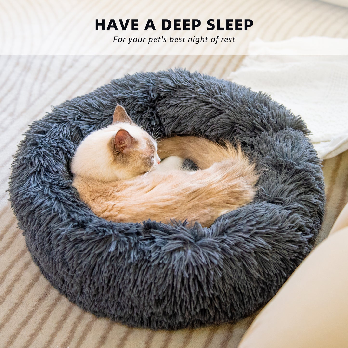 Round Plush Pet Nest